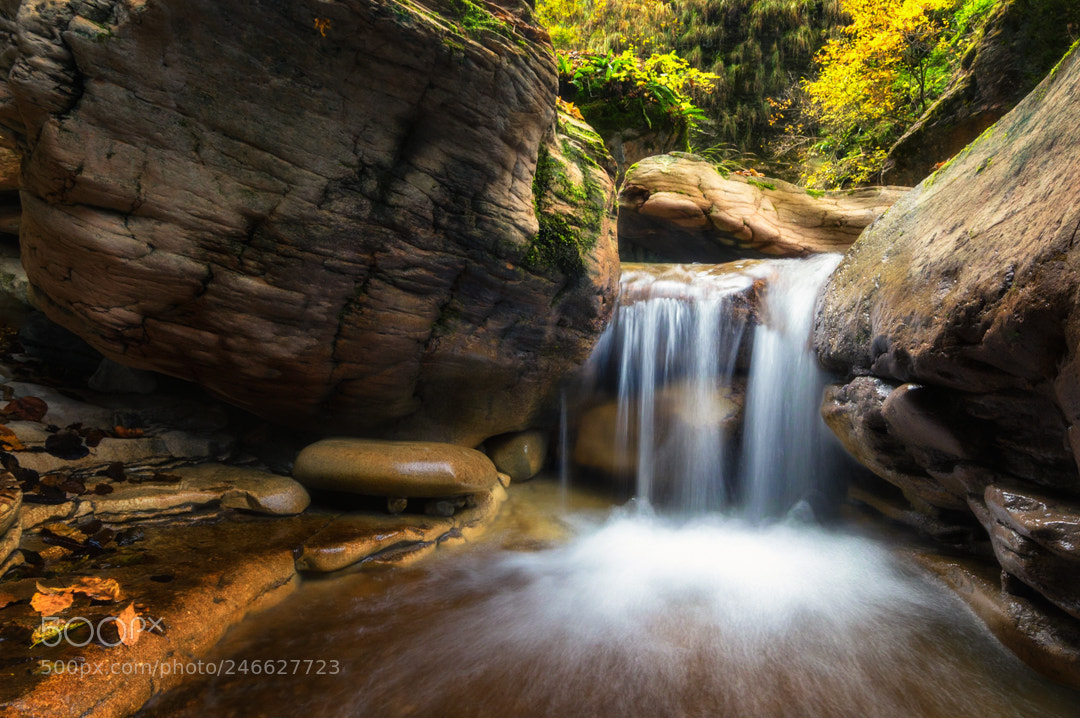 Pentax K-3 II sample photo. Little waterfall. photography