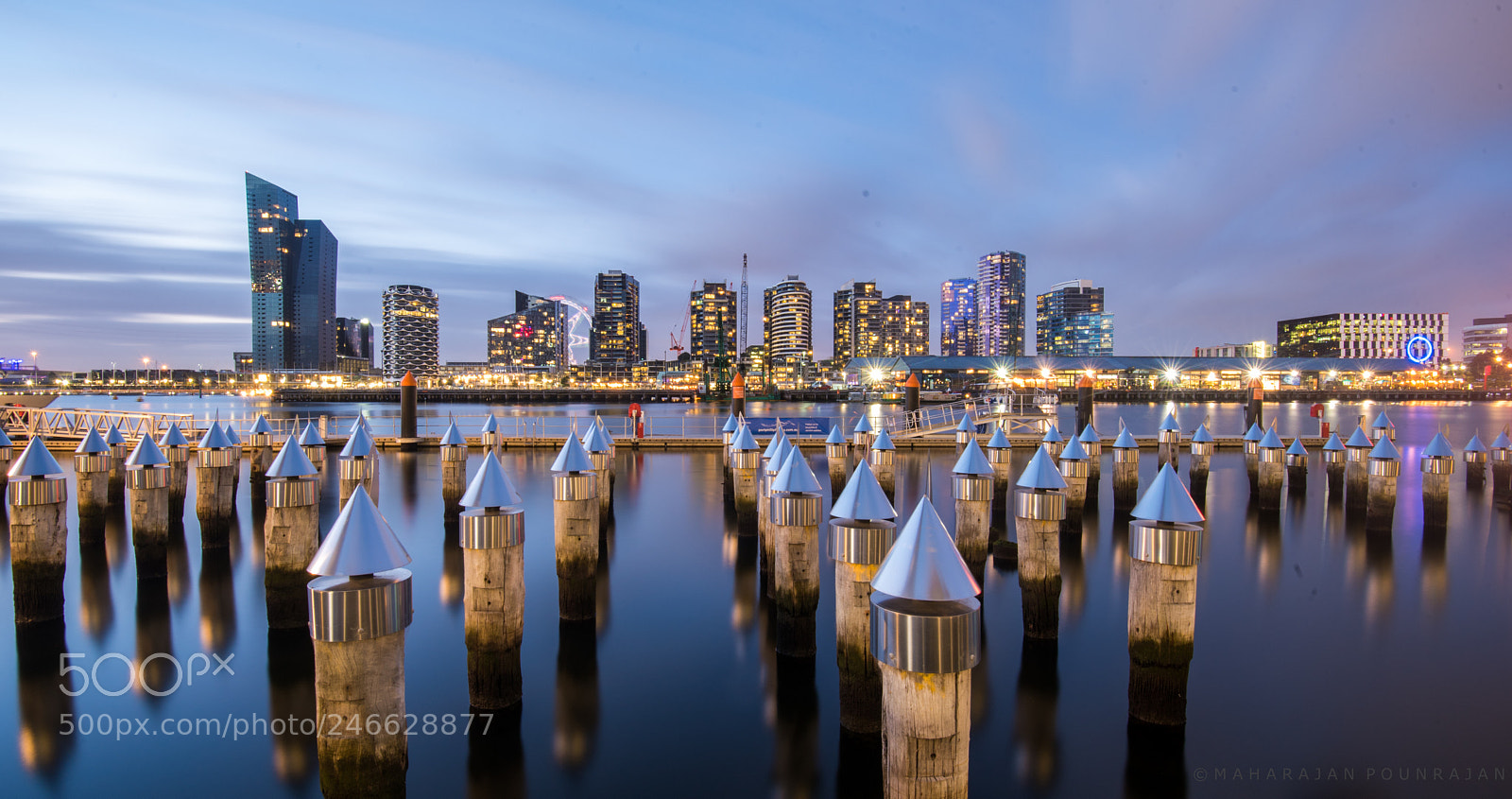 Nikon D750 sample photo. Docklands during dusk photography