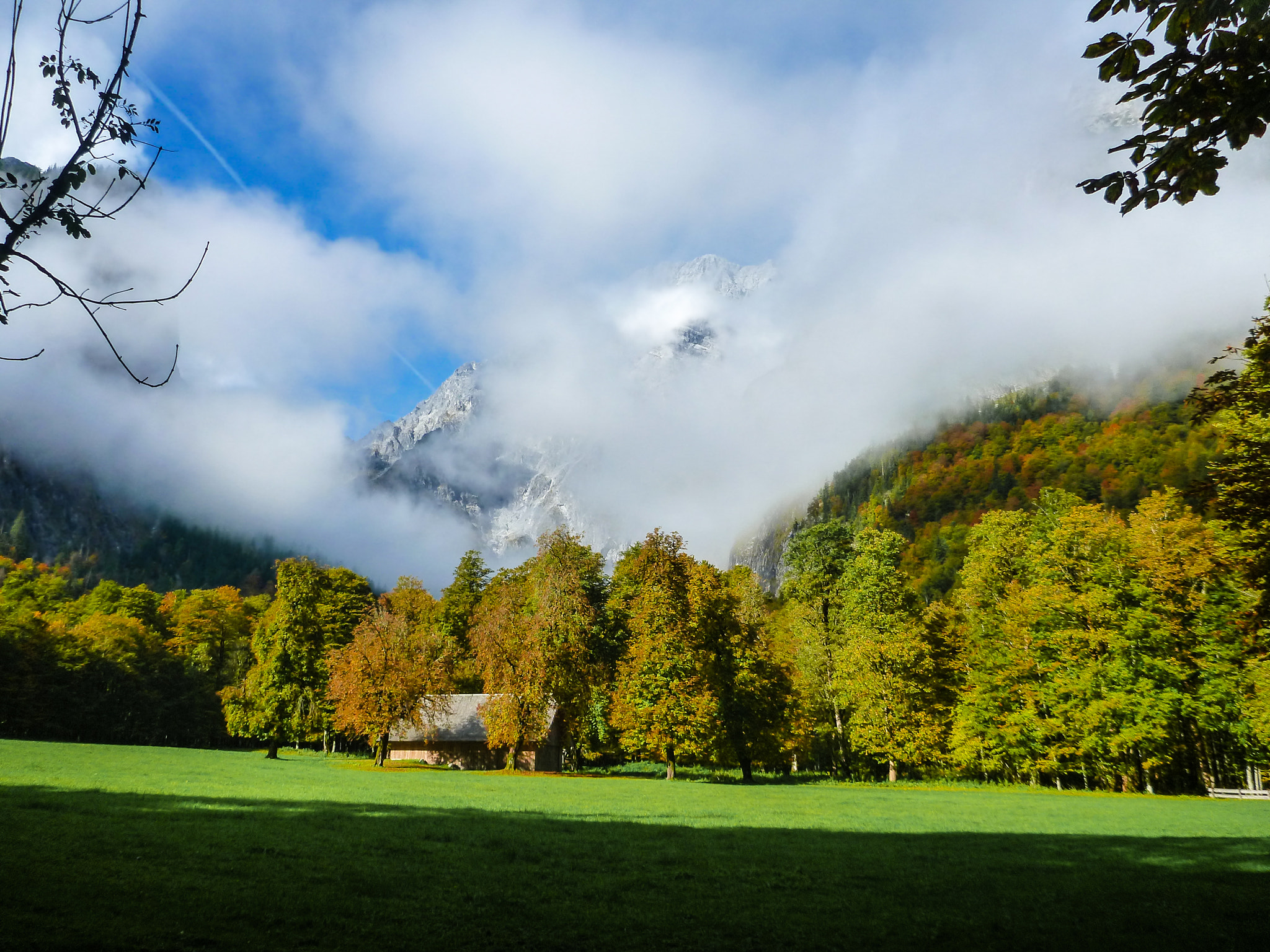 Panasonic DMC-FT4 sample photo. Watzmann (behind the clouds) photography