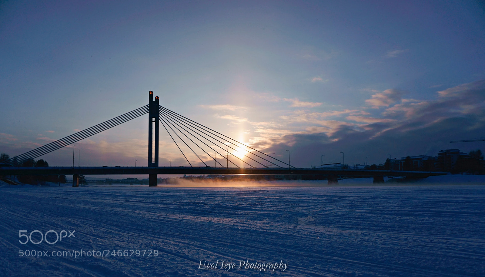 Sony a6300 sample photo. Rovaniemi february sunset photography