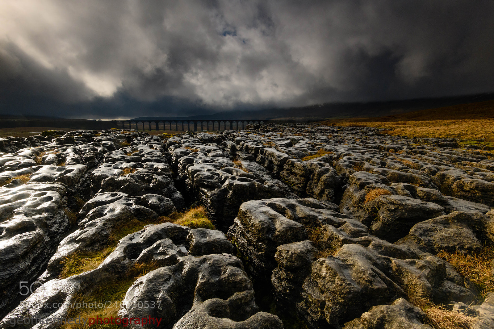Nikon D850 sample photo. Wet stones at ribblehead photography