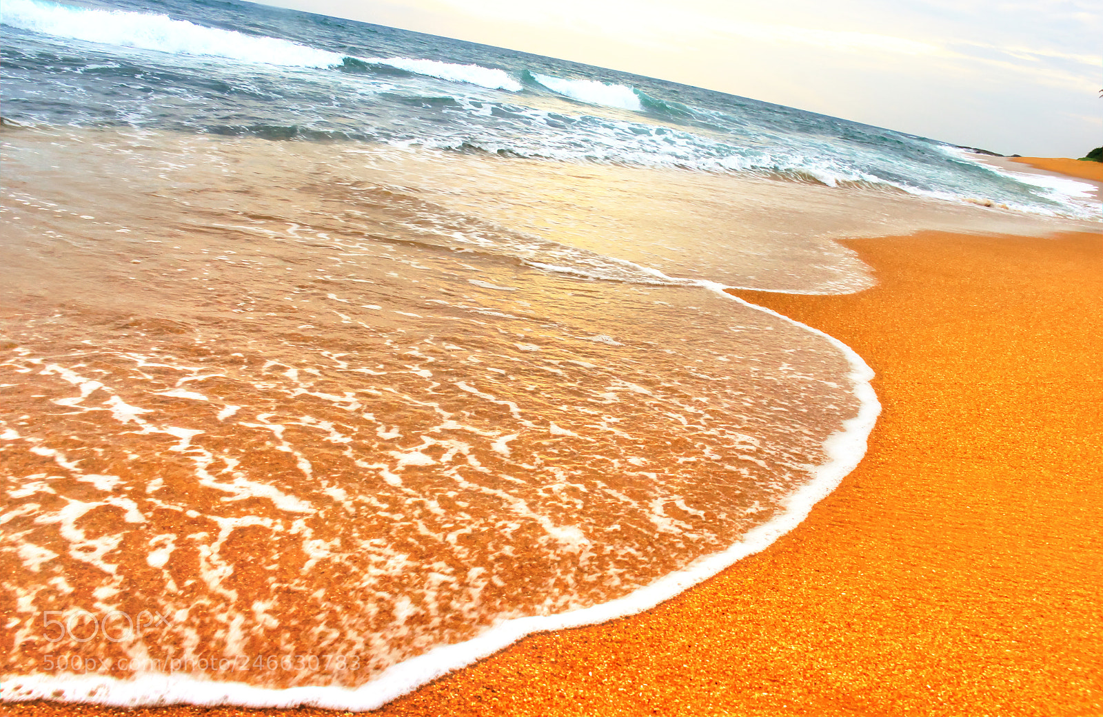 Canon EF-S 18-200mm F3.5-5.6 IS sample photo. Gold sand beach in photography