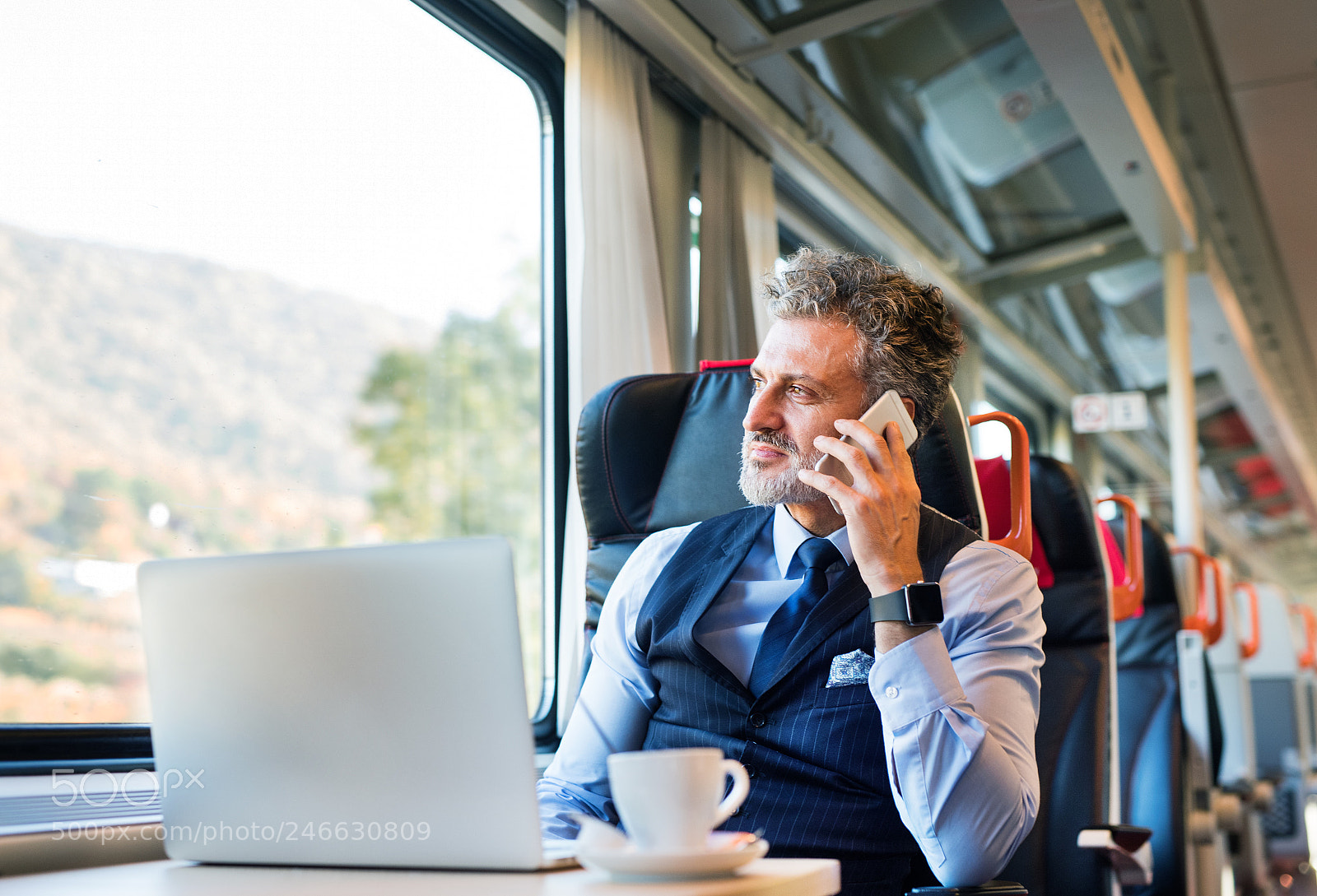 Nikon D5 sample photo. Mature businessman with smartphone photography