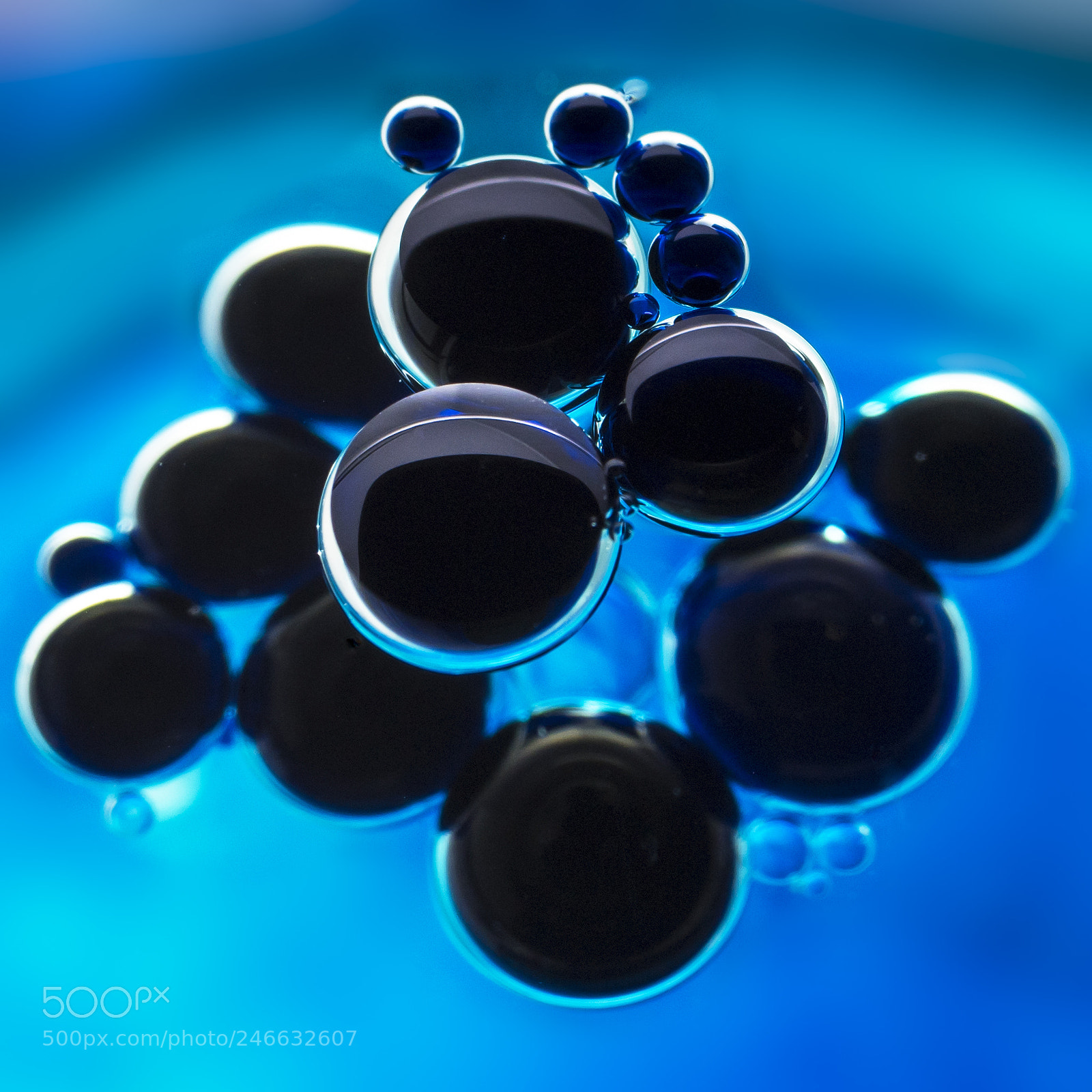 Nikon D7500 sample photo. Ink bubbles photography