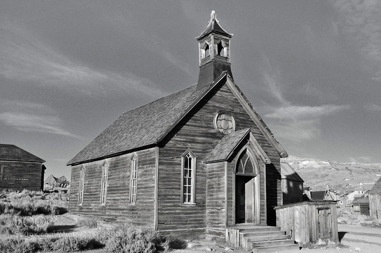 Nikon D300 sample photo. The church at bodie photography