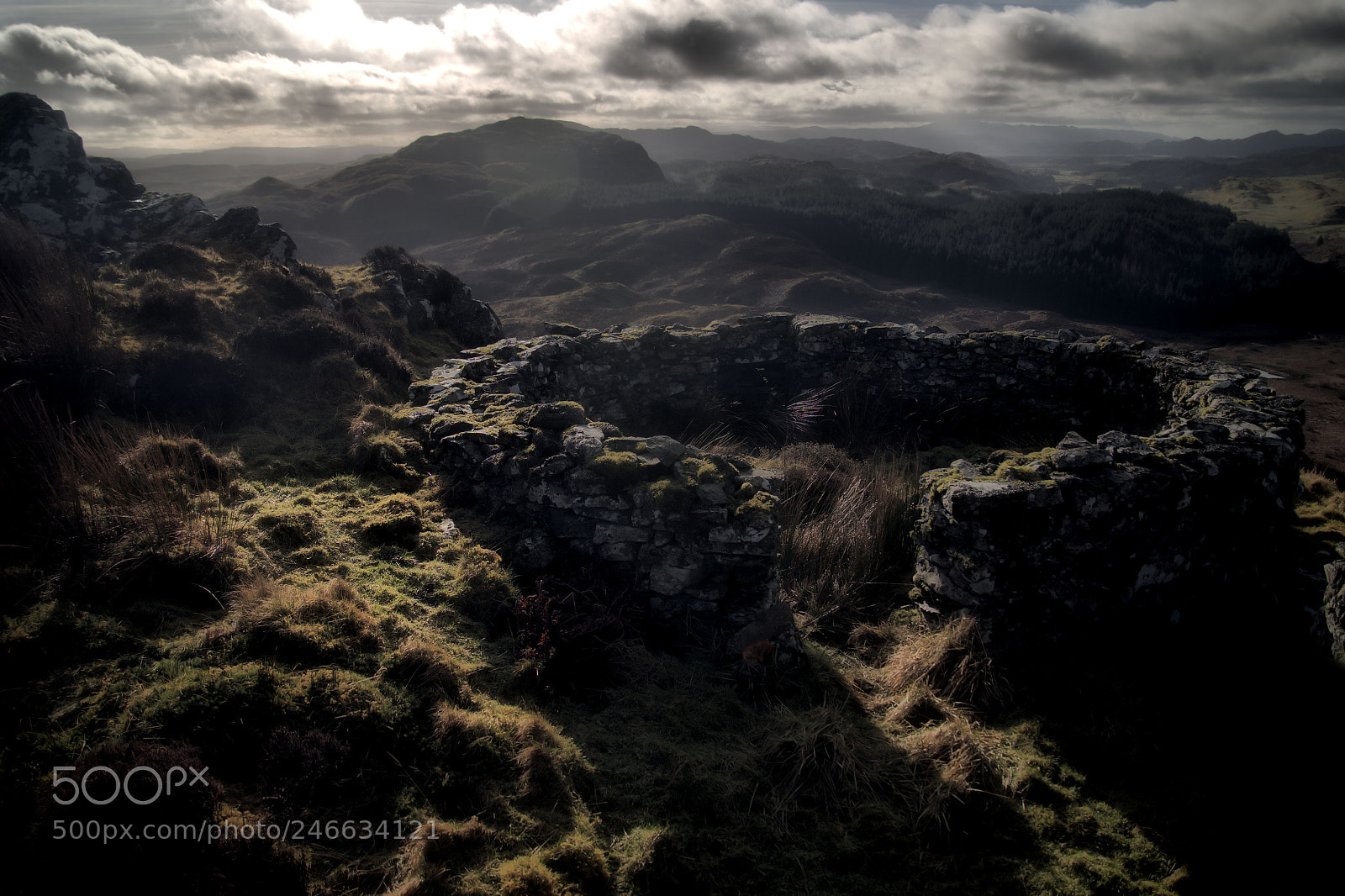 Nikon D610 sample photo. Hill fort in argyll photography