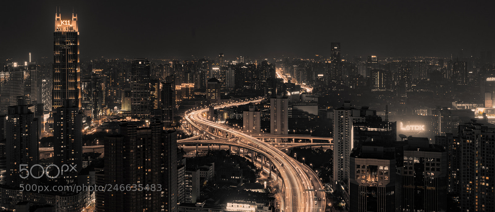 Sony a7 II sample photo. Night of shanghai 上海夜景 photography