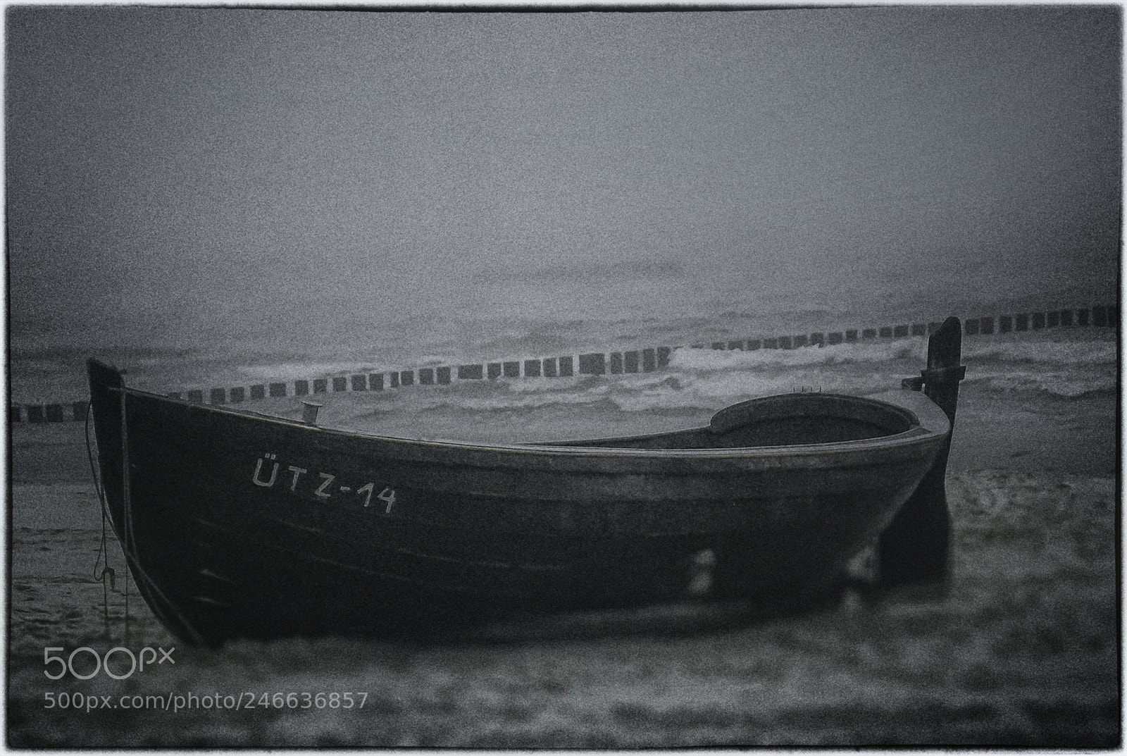 Nikon D80 sample photo. Fishing boat usedom germany photography