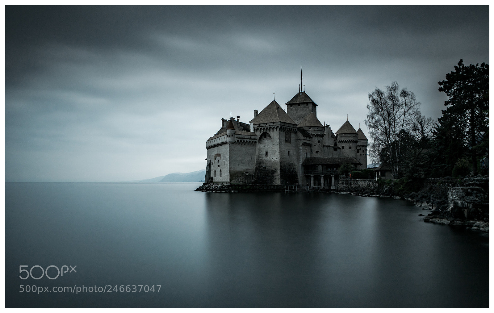 Sony a7 II sample photo. A moody looking chateau photography