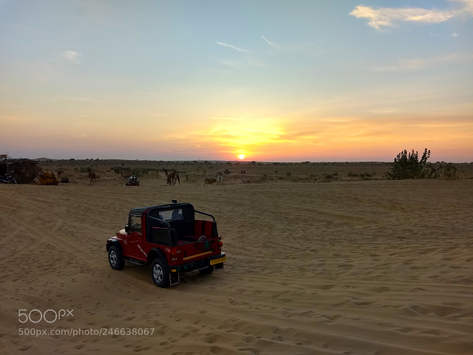 Motorola Moto Z (2) Play sample photo. Sunrise in desert photography