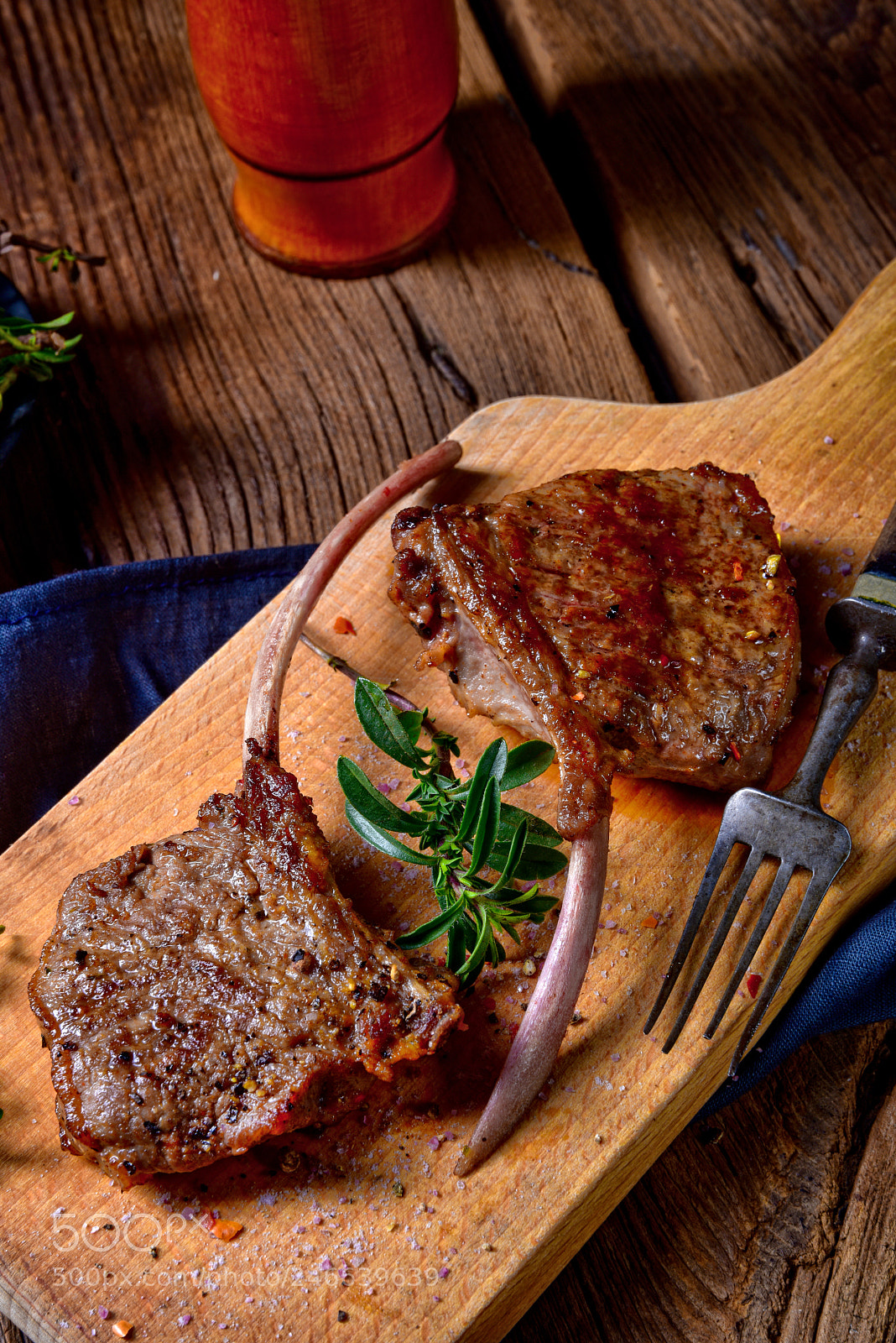 Nikon D810 sample photo. Grilled lamb chops an photography