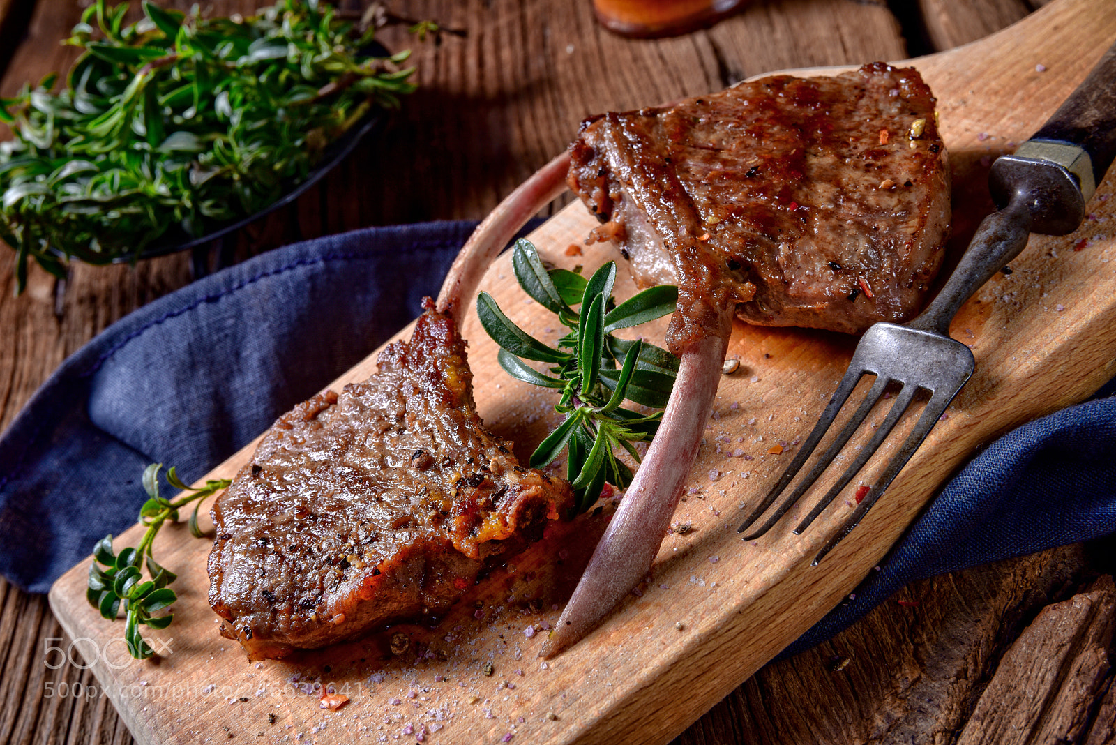 Nikon D810 sample photo. Grilled lamb chops an photography