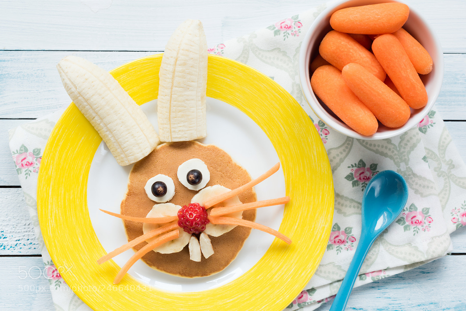 Nikon D810 sample photo. Easter bunny pancake for photography