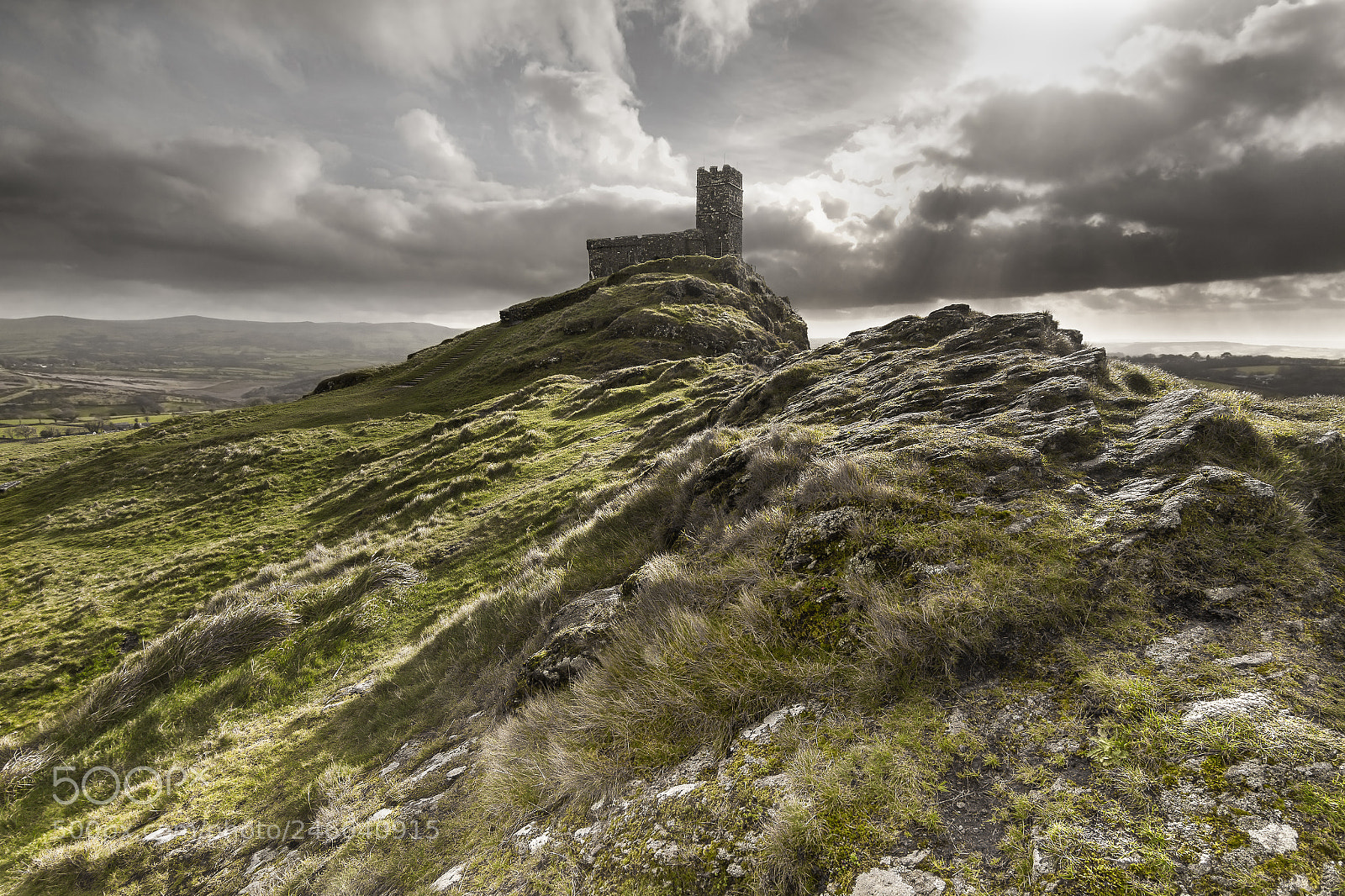 Canon EOS 7D sample photo. Brentor church photography