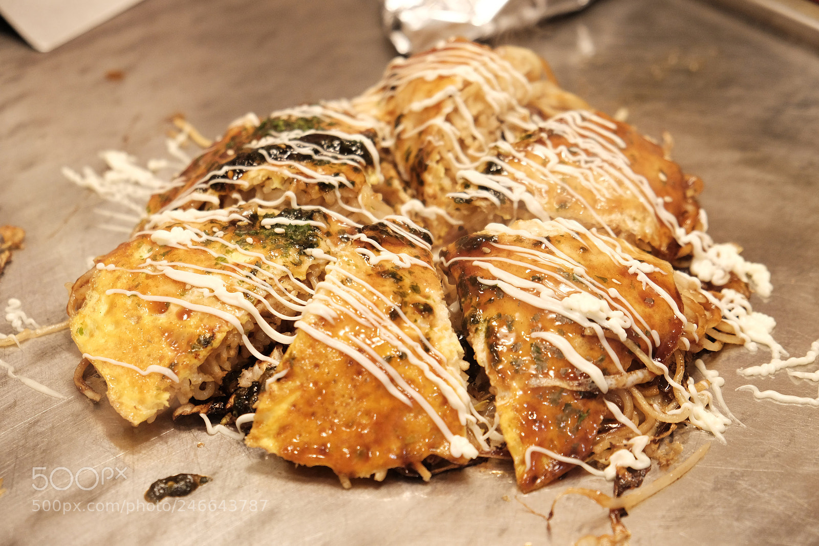 Fujifilm X-T2 sample photo. Okonomiyaki a thin and photography