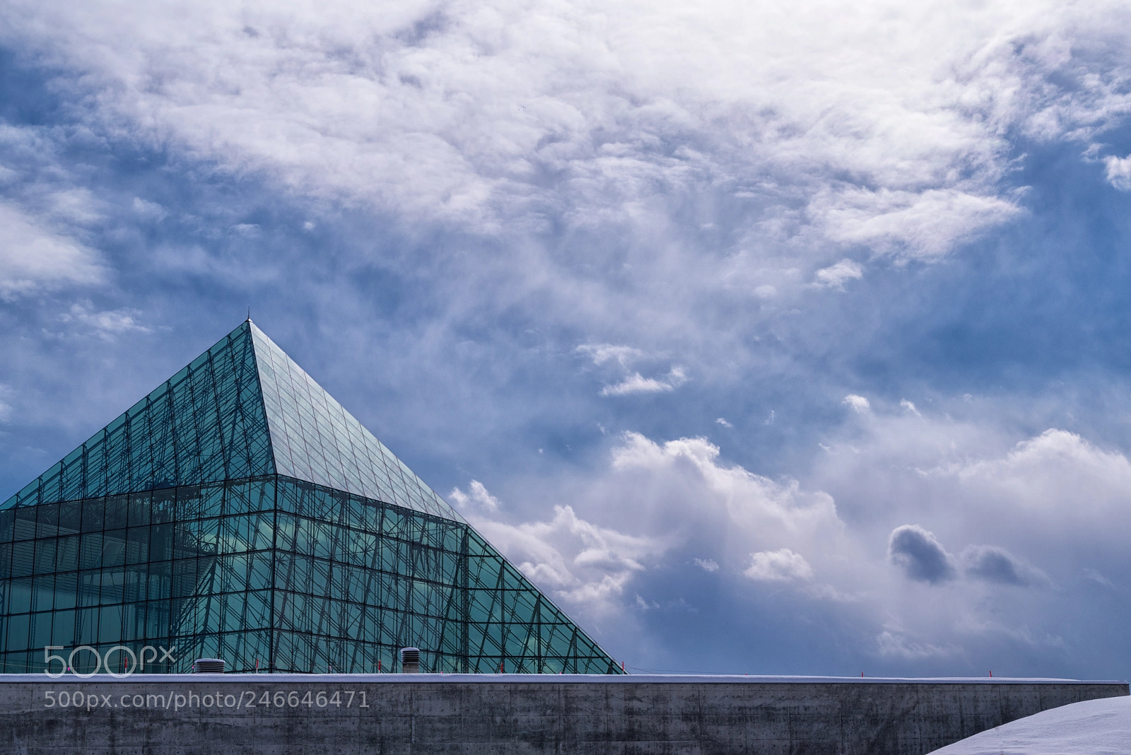 Pentax K-1 sample photo. Pyramid on snow field. photography