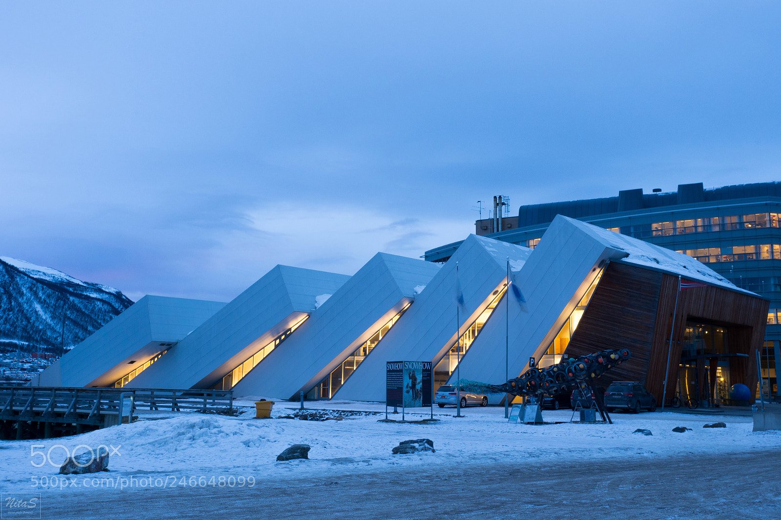 Olympus OM-D E-M1 Mark II sample photo. Tromso's blue hour photography