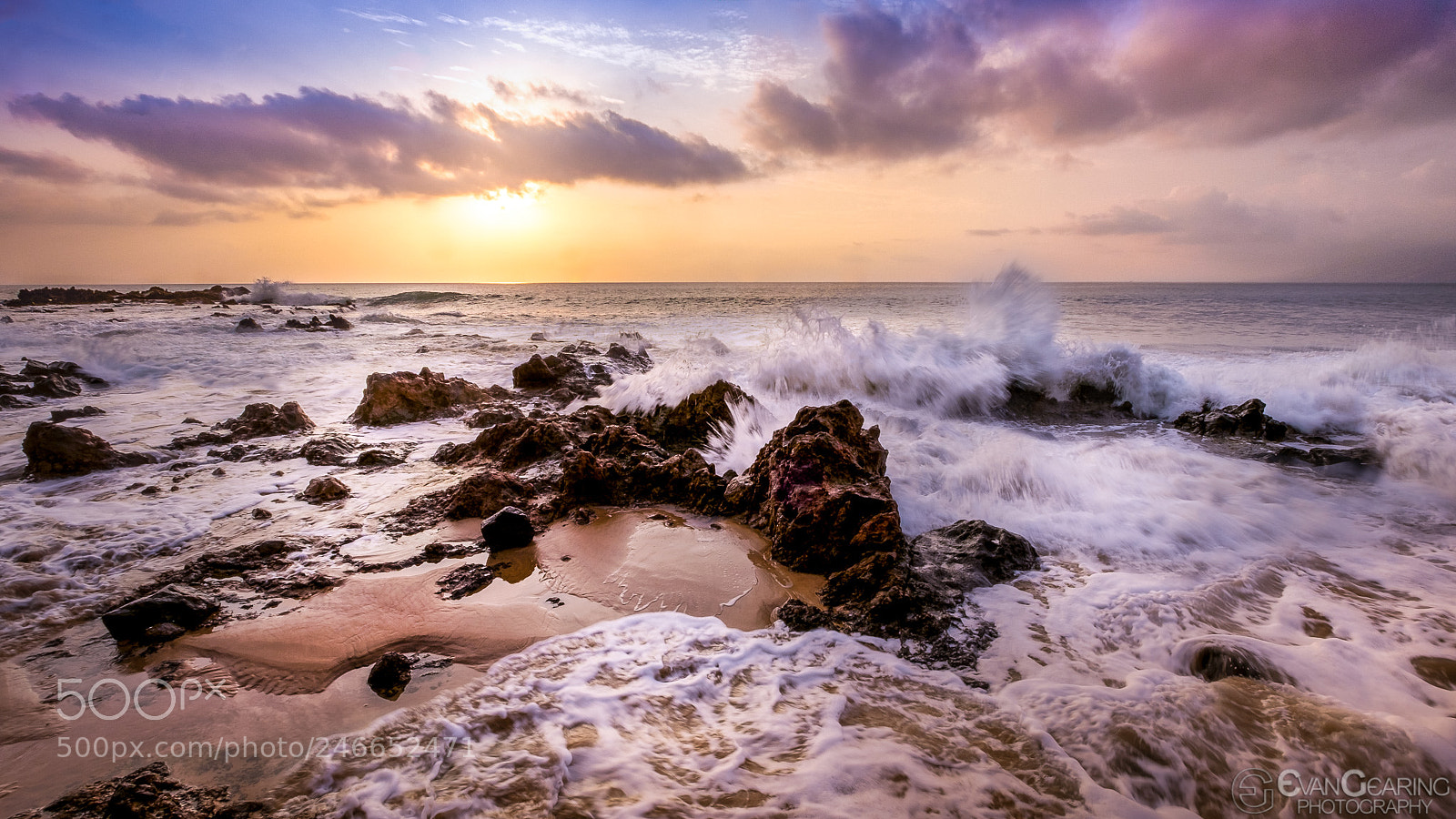 Fujifilm X-T1 sample photo. Rocks and waves at photography