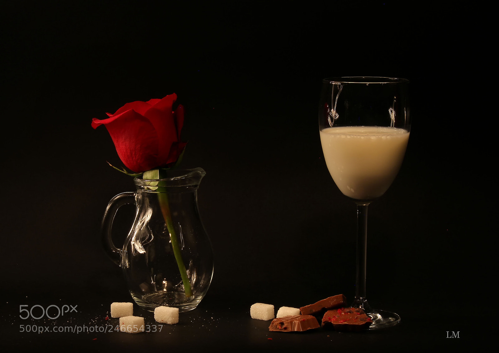 Canon EOS 700D (EOS Rebel T5i / EOS Kiss X7i) sample photo. Rose and milk photography