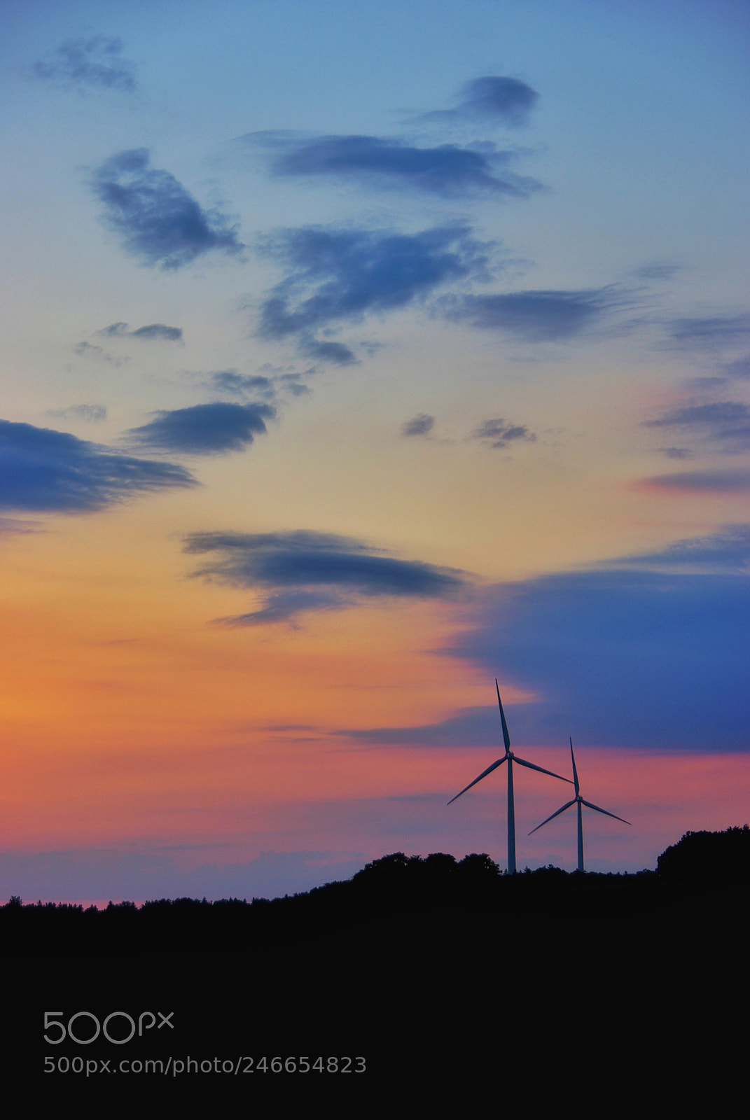 Pentax K10D sample photo. Magic hour photography
