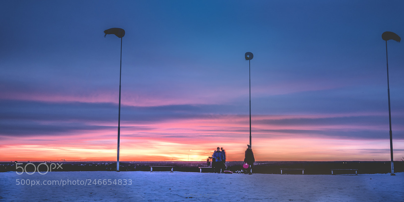 Panasonic Lumix DMC-GX8 sample photo. Winter sunset photography