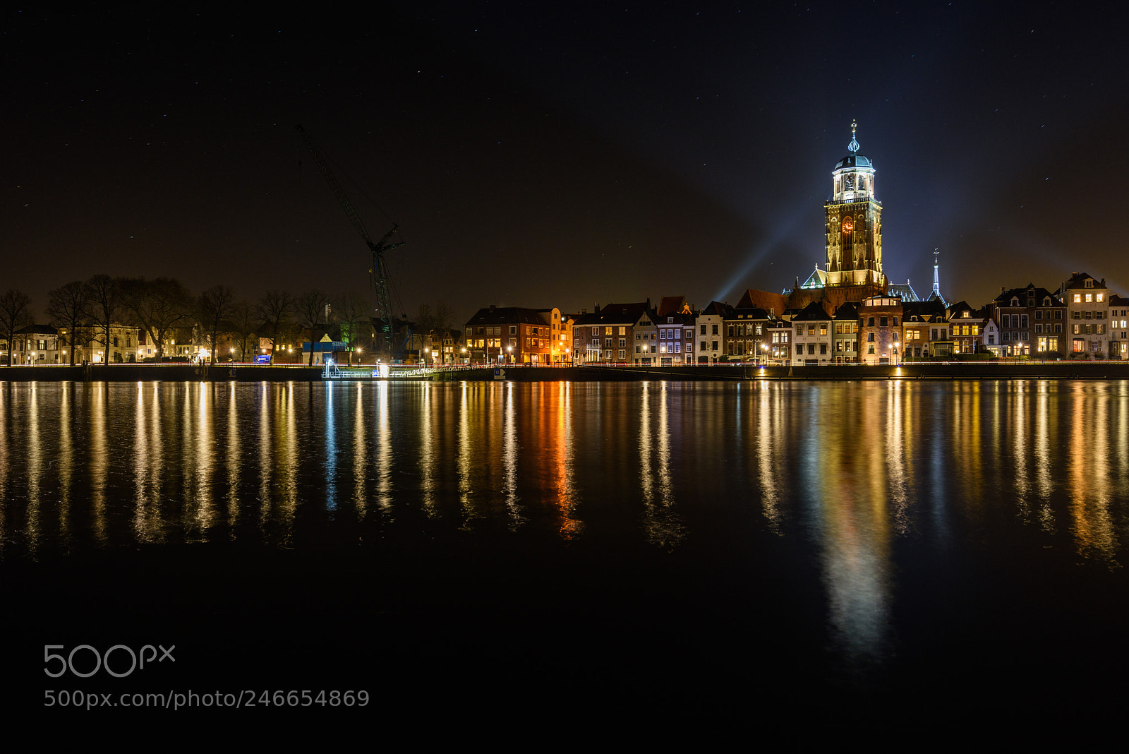 Nikon D810 sample photo. Deventer at night photography