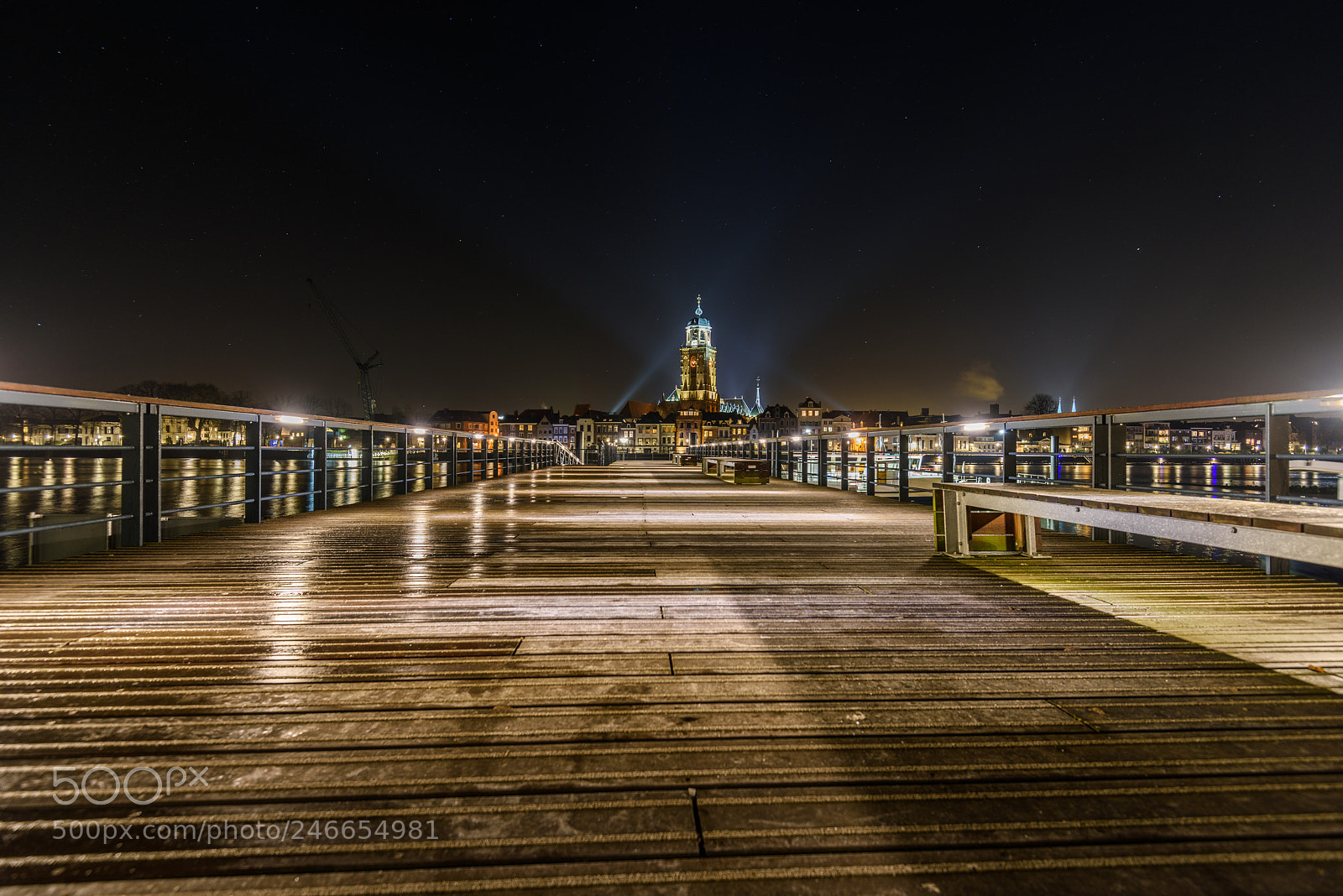 Nikon D810 sample photo. Deventer at night photography