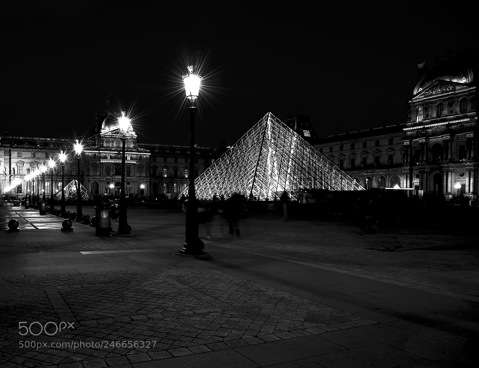 Nikon D600 sample photo. Le louvre monochrome photography