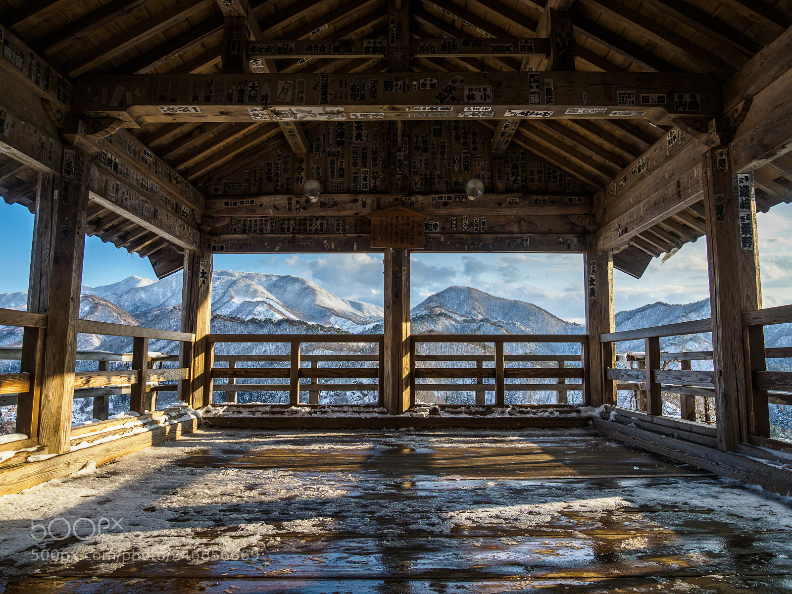Olympus OM-D E-M1 Mark II sample photo. Temple in the snowy photography