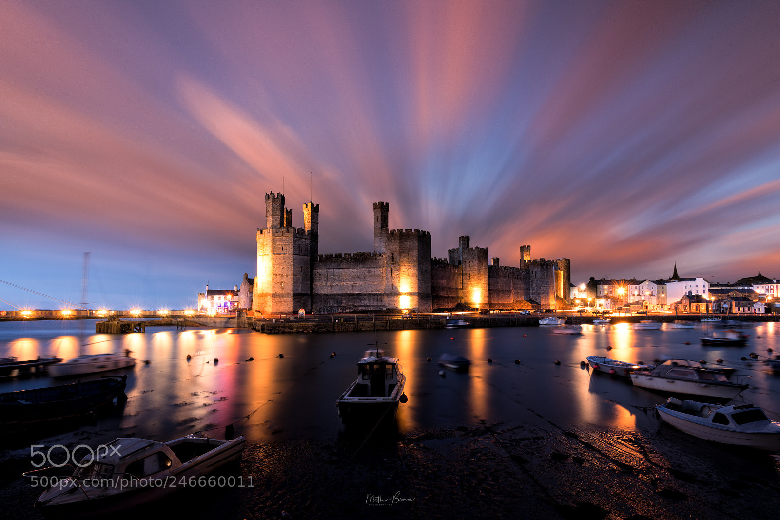Nikon D850 sample photo. Caernarfon castle at sunset photography