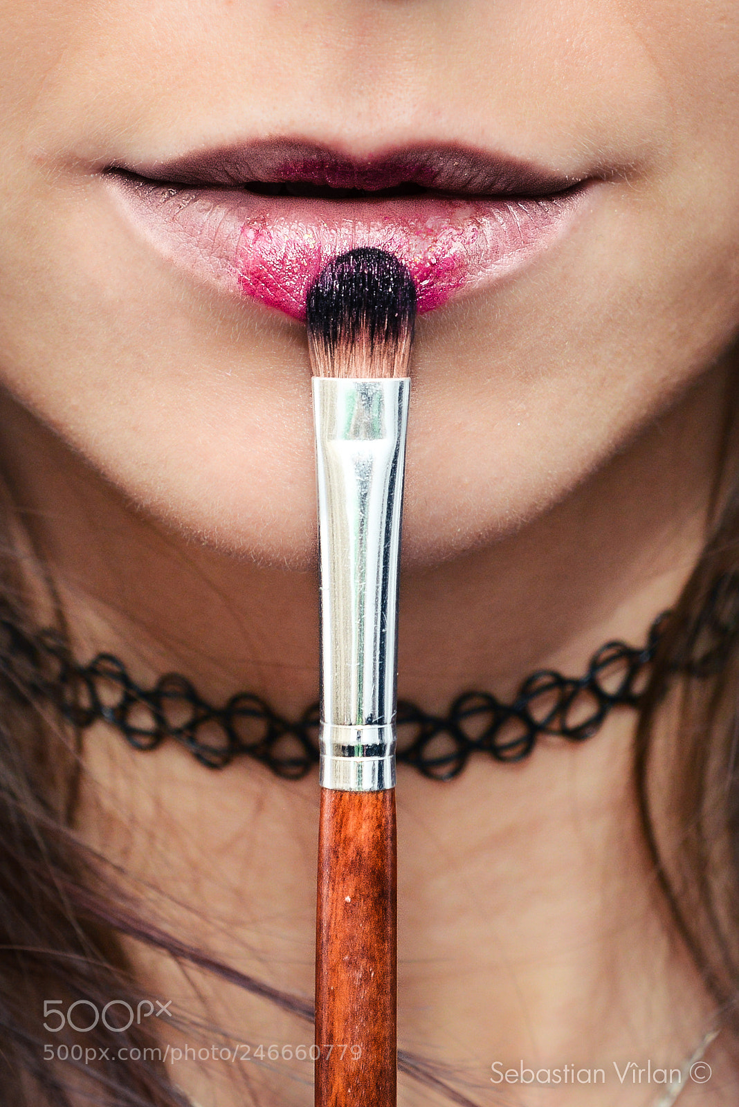 Nikon D800 sample photo. Brushing lips photography
