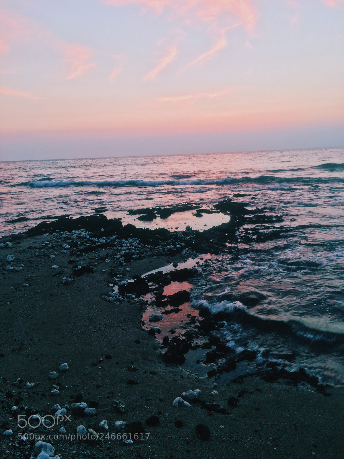 Apple iPhone 6s sample photo. Sunset by seaside photography