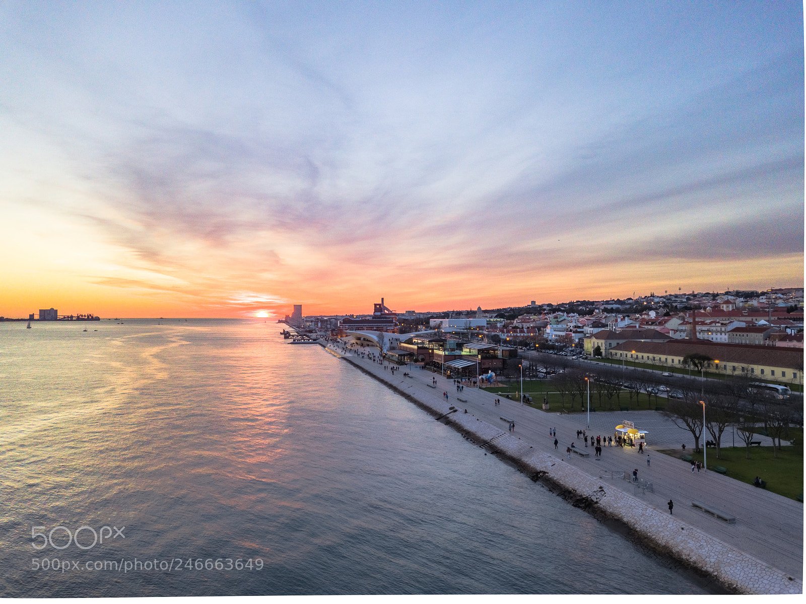 DJI FC220 sample photo. Lisbon's winter photography