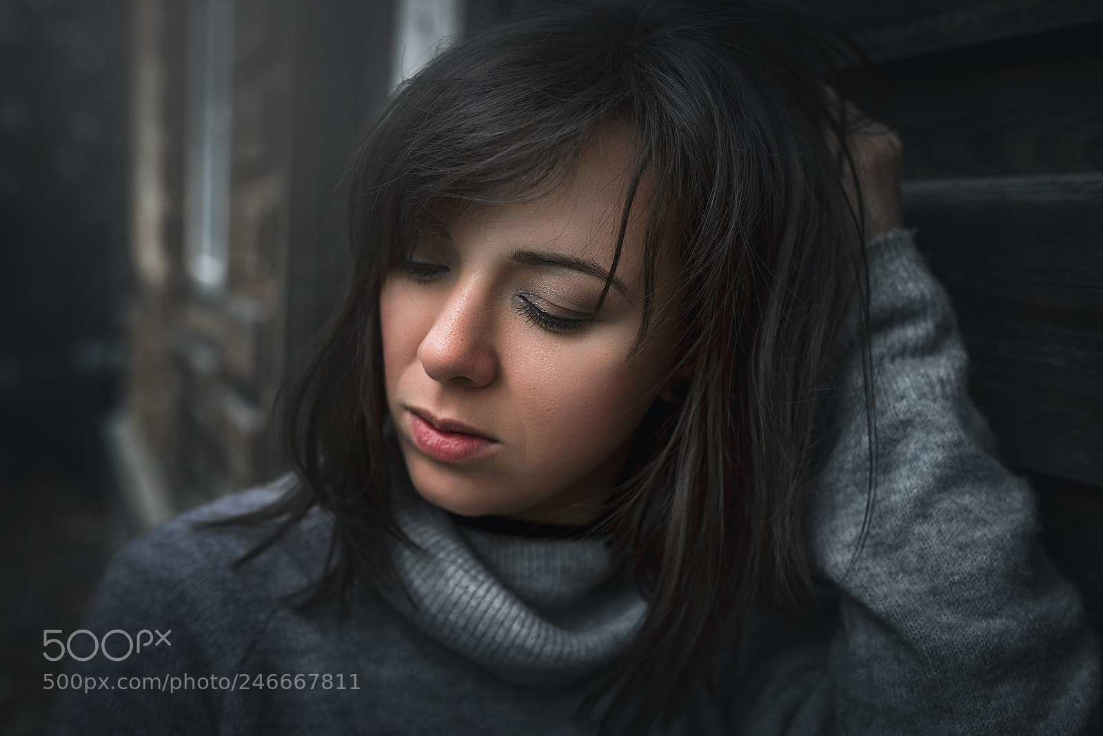 Sony a7R sample photo. Moody portrait photography