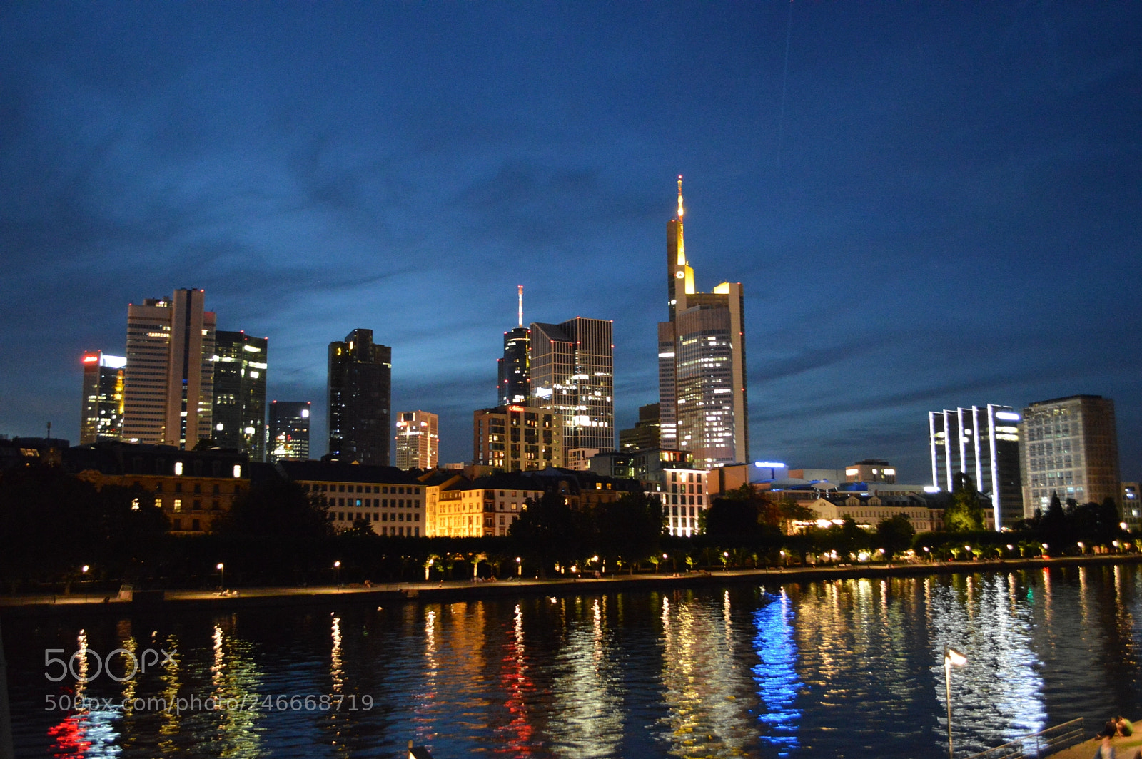 Nikon D3200 sample photo. Frankfurt skyline photography