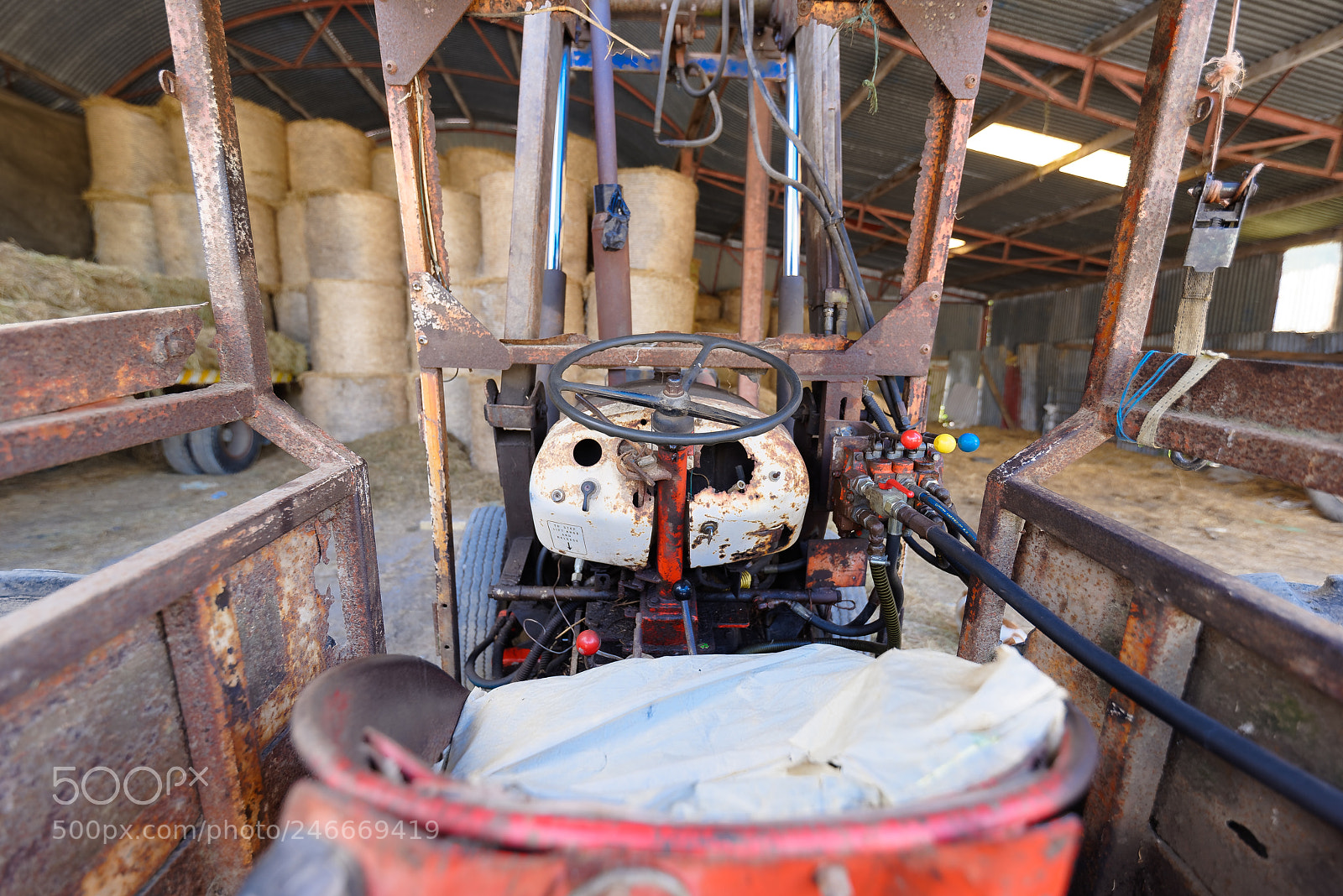 Nikon D810 sample photo. Old tractor still going photography