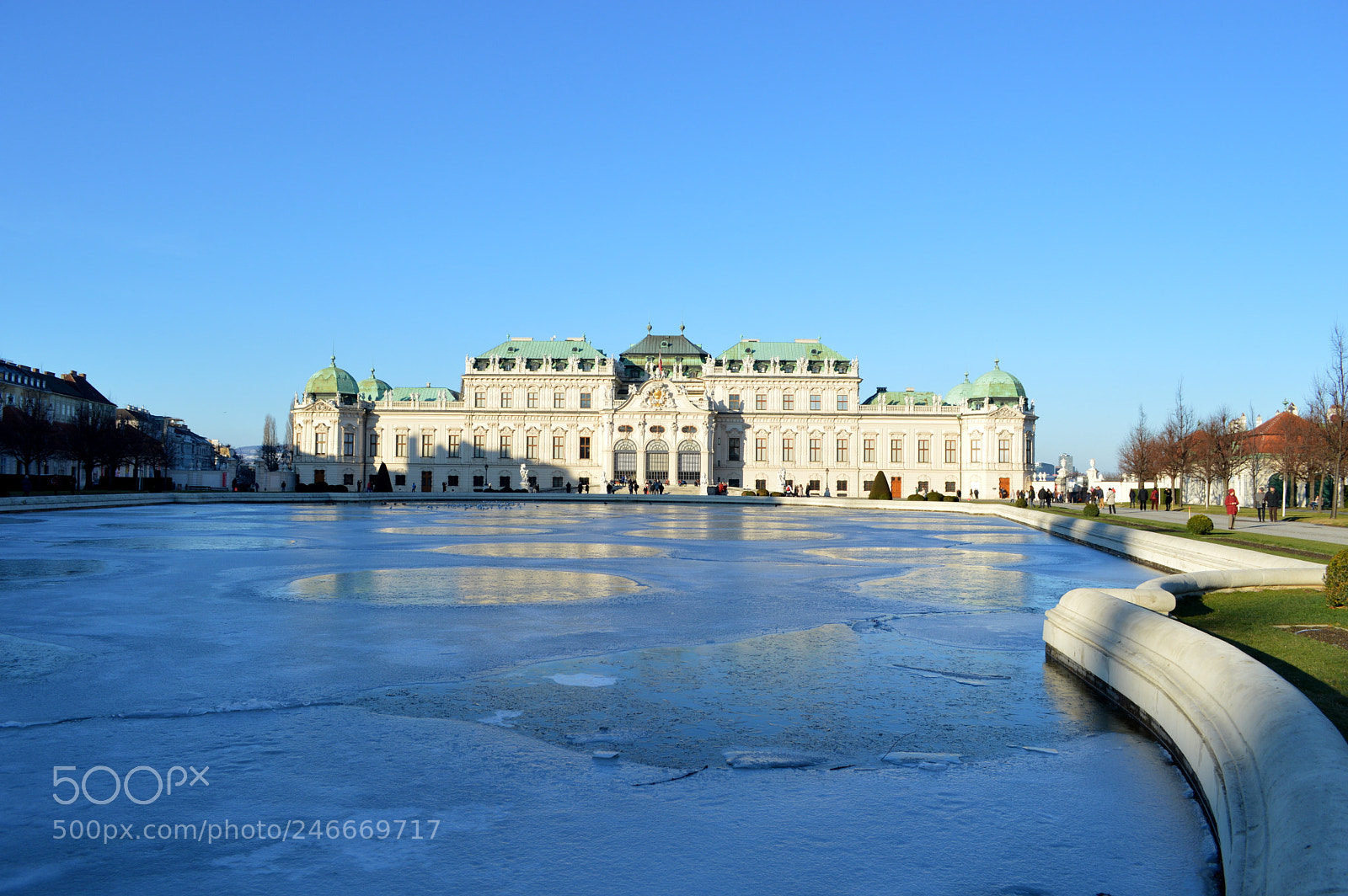 Nikon D3200 sample photo. Belvedere palace in snowy photography