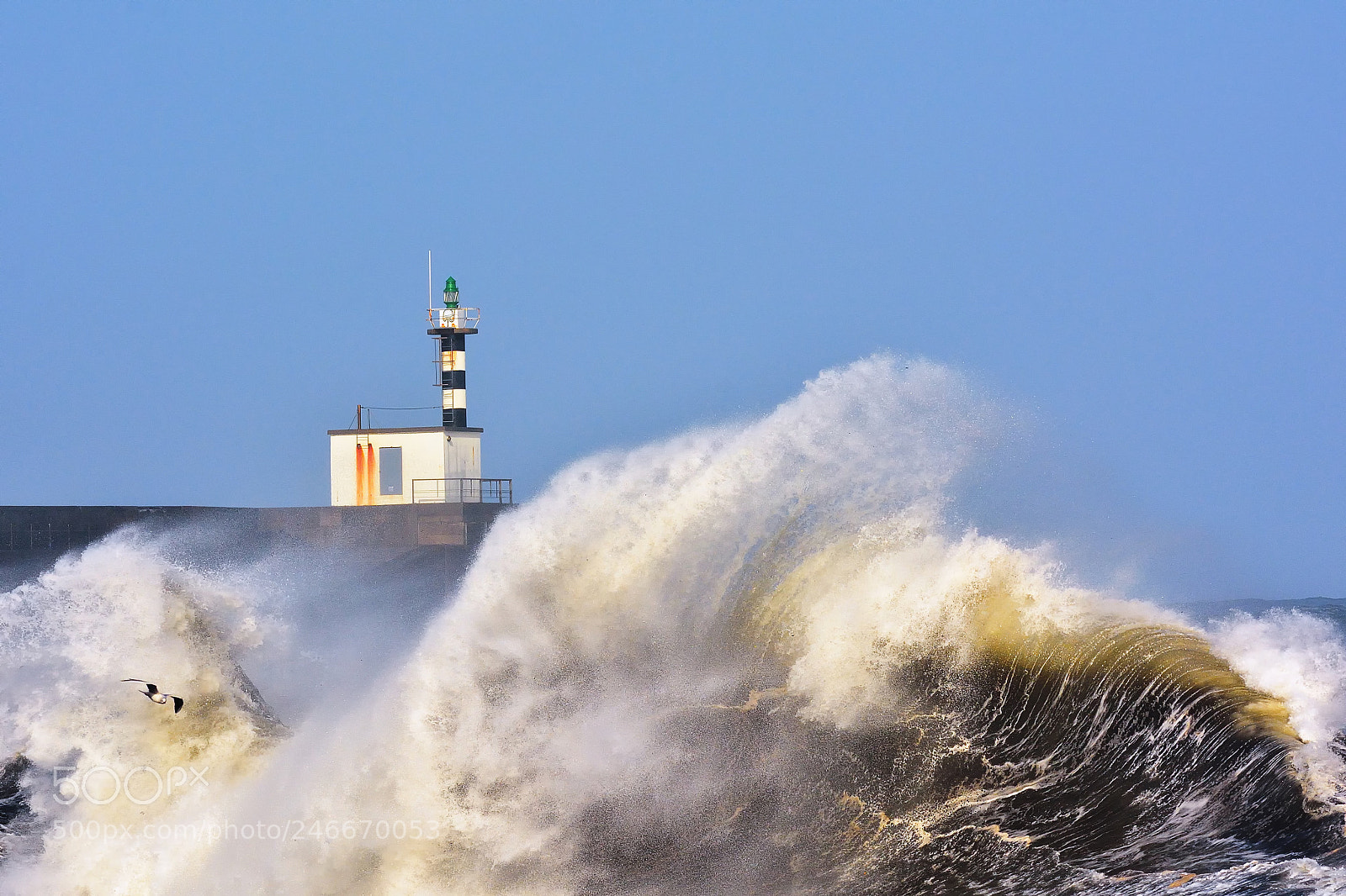 Nikon D7100 sample photo. Stormy wave over lighthouse photography