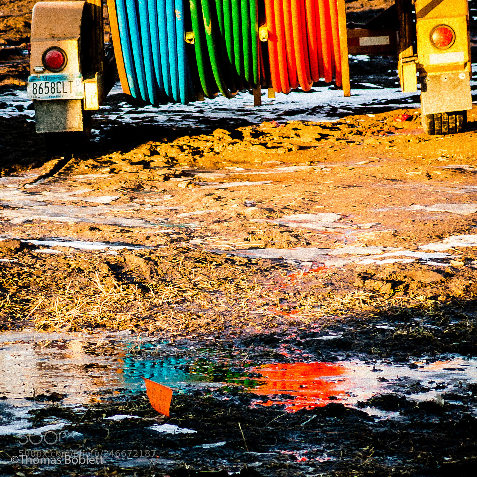 Canon PowerShot G15 sample photo. Color hose puddle photography
