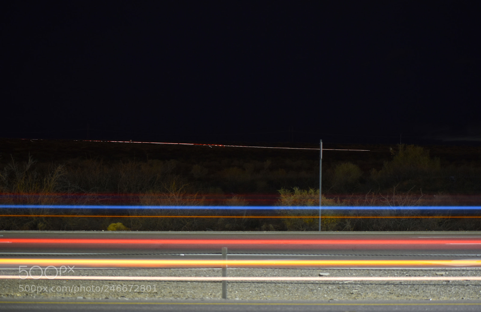 Nikon D5600 sample photo. A dark desert highway photography