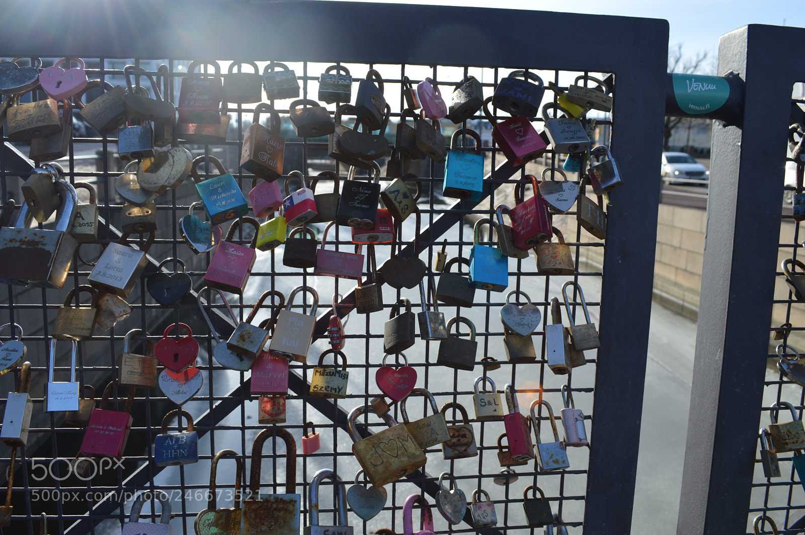 Nikon D3200 sample photo. Lovelocks in helsinki, finland photography