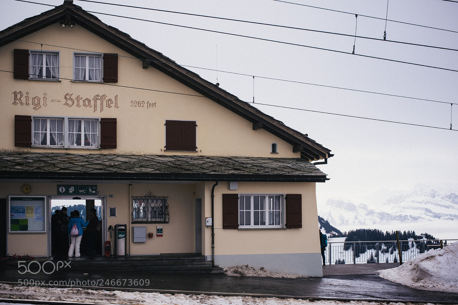Nikon D600 sample photo. Rigi-staffel bahnhof photography