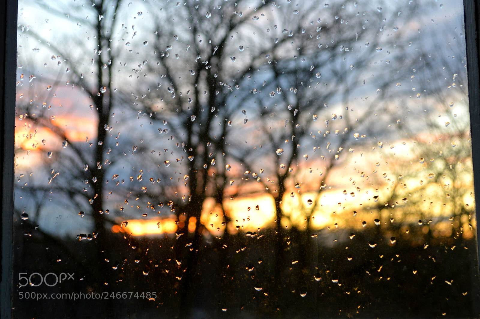 Nikon D3200 sample photo. Sunset & rain photography
