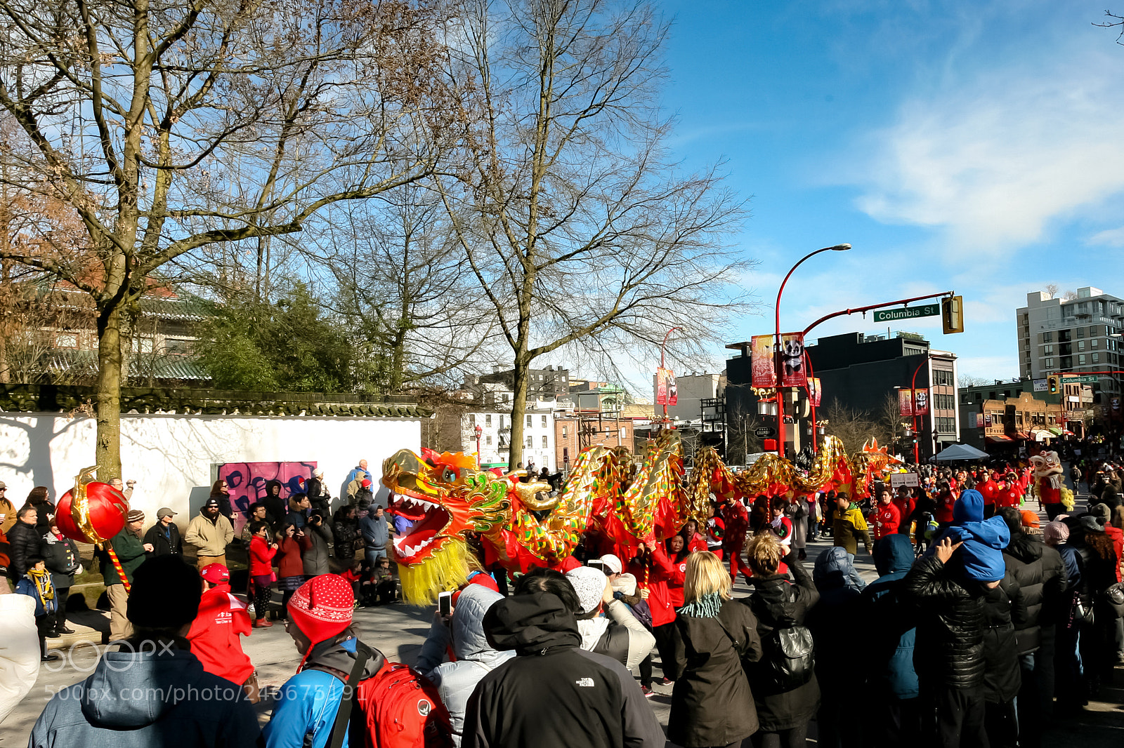 Canon EOS 5D sample photo. Dragon on the street photography