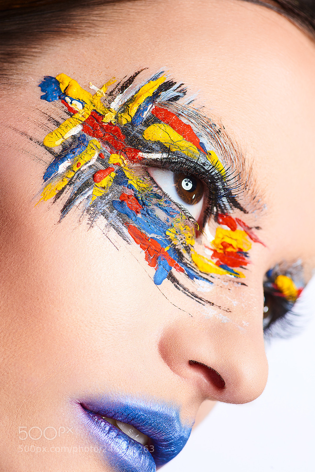 Nikon D800 sample photo. Artistic makeup photography