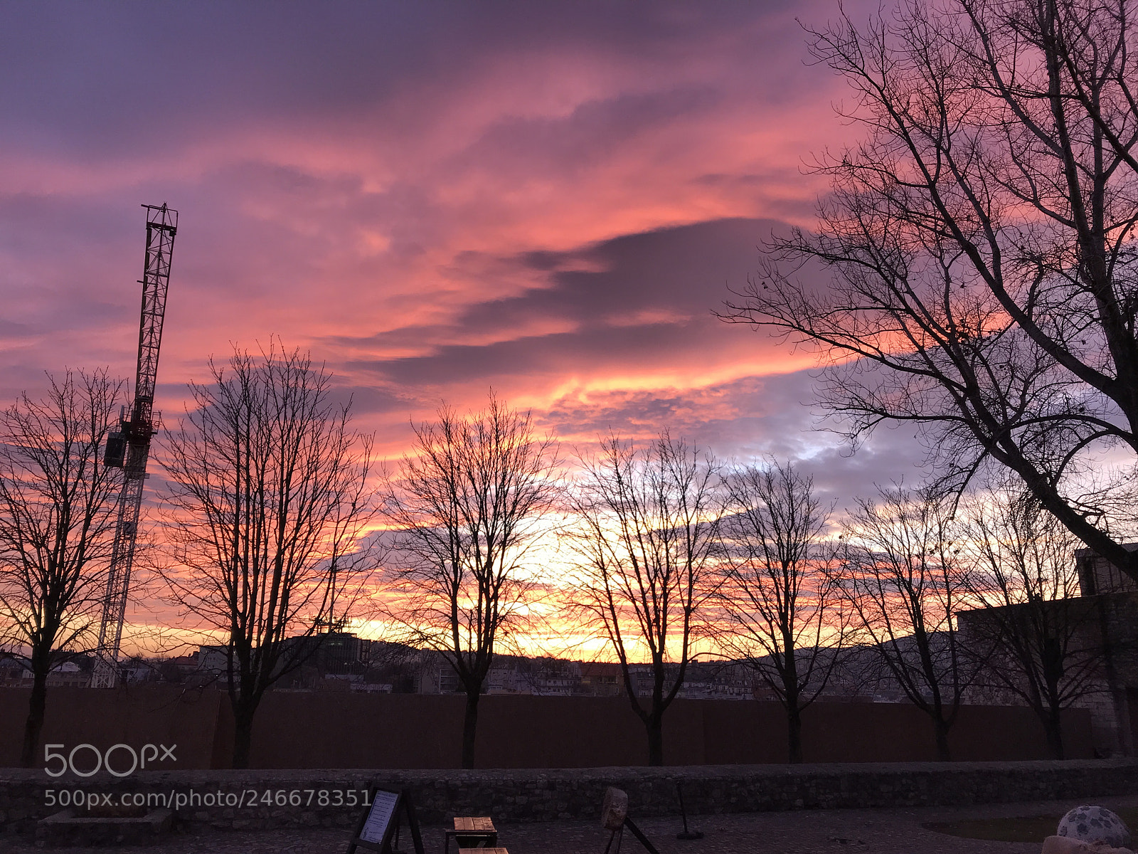 Apple iPhone 7 sample photo. The burning sky photography