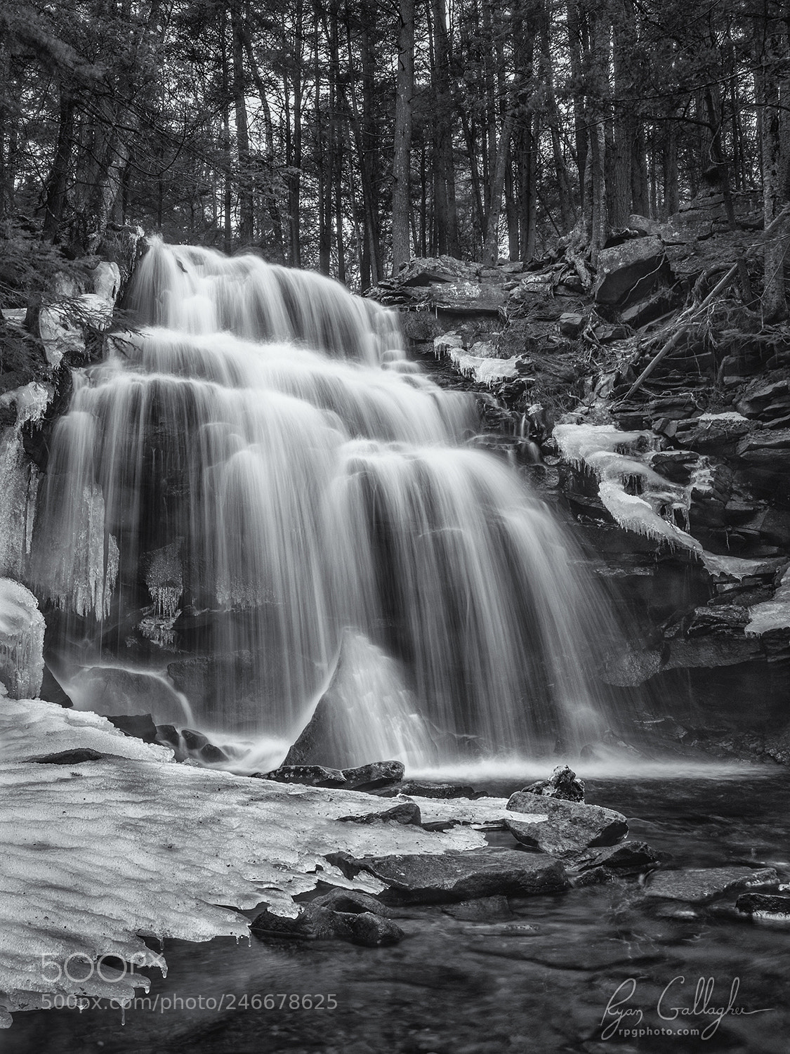 Canon EOS 7D Mark II sample photo. Dutchman falls in winter photography