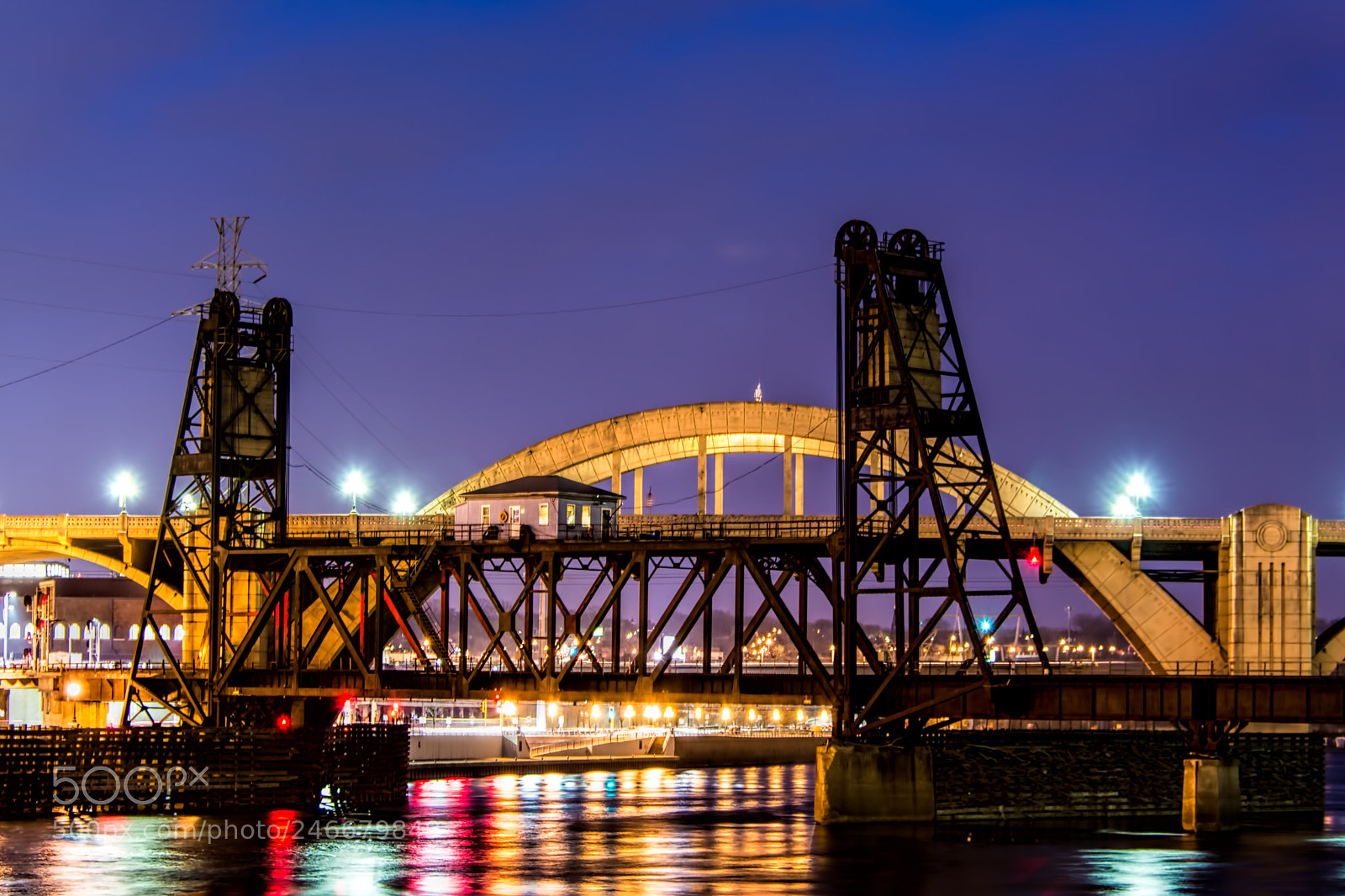 Nikon D7100 sample photo. Robert street lift bridge photography