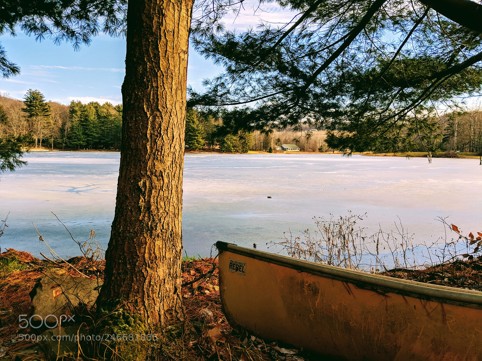 Google Pixel 2 sample photo. Frozen lake photography