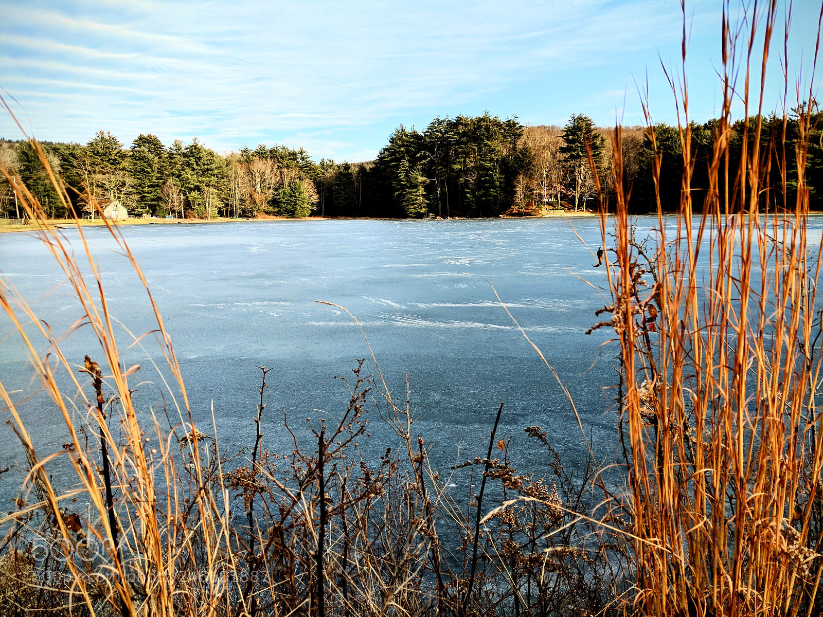 Google Pixel 2 sample photo. Frozen lake photography